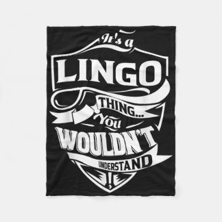 Its A Lingo Thing Gifts  Fleece Blanket