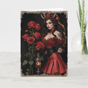 It's a Love  Potion Woman Valentine Holiday Card