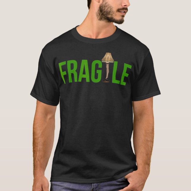 Its A Major Award Funny Christmas Fragile Leg  (3) T-Shirt (Front)