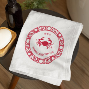 It's a Maryland Thing – Chesapeake Bay Crabs  Hand Towel