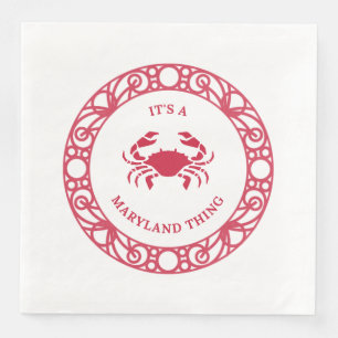 IT'S A MARYLAND THING (CRABS) NAPKIN