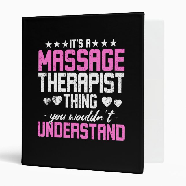It's A Massage Therapist Thing Binder (Front/Inside)