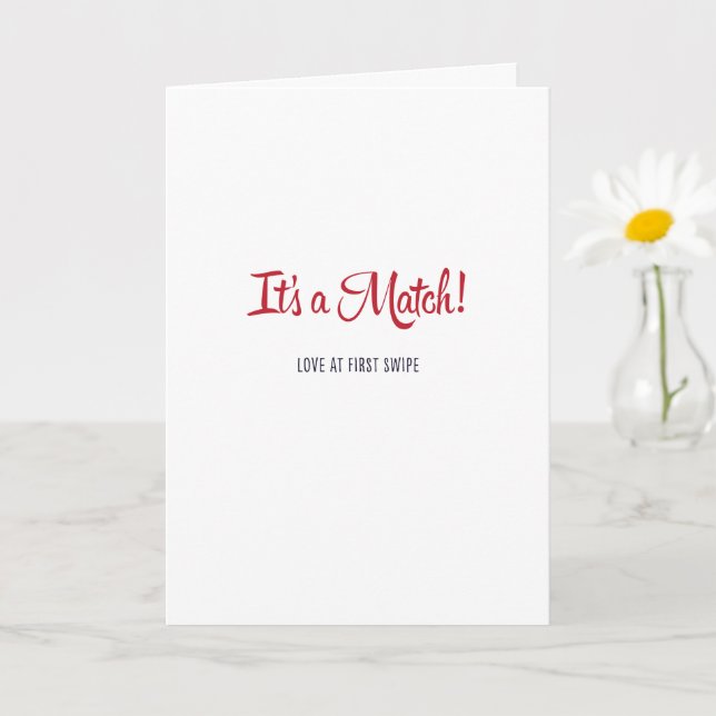 It's a Match - Valentines Day Card (Small Plant)