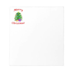 It's a Merry Christmas tree! Notepad