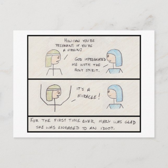 "It's a Miracle!" Postcard (Front)