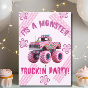 It's a Monster Truckin' Party Custom Photo  Invitation