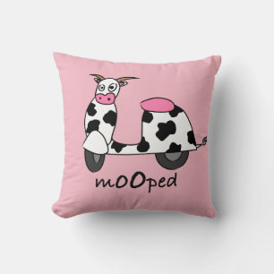 It's a Mooped! Throw Pillow