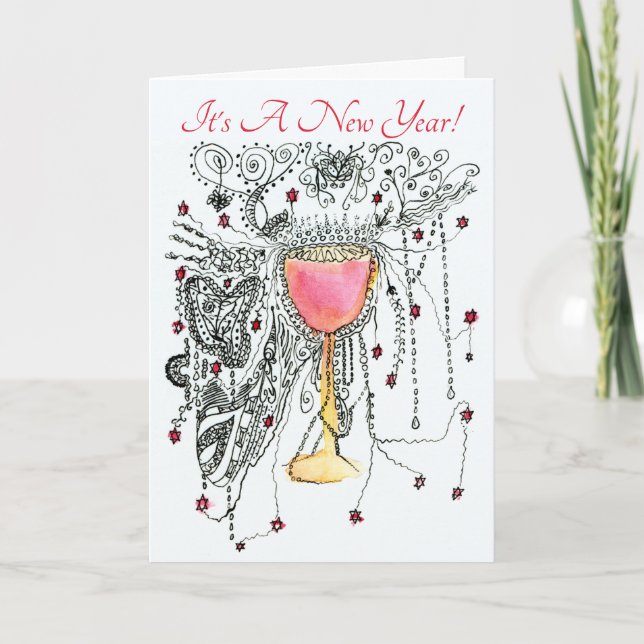 It's a New Year Customizable Holiday Card (Front)