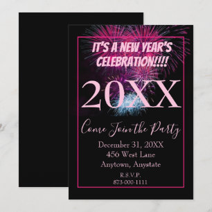 It's a New Years Celebration Invitation