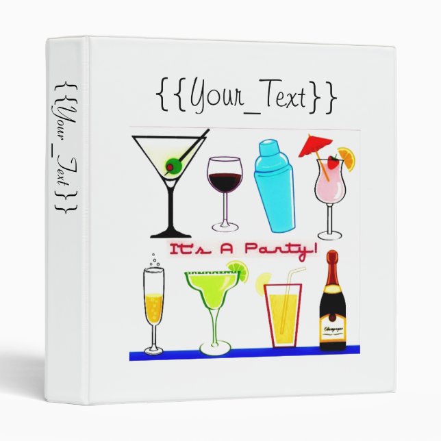 It's A Party Binder (Front/Spine)