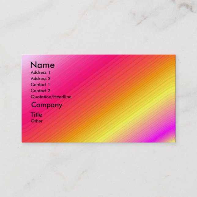 It's a Party - shaded business card template (Front)