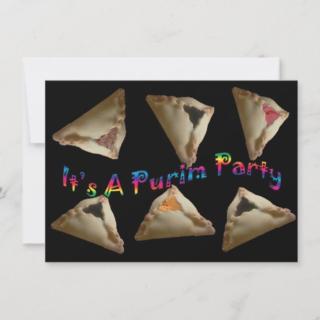 It's A Purim Party Invitation (Front)