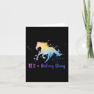 It's A Riding Thing Horse Equestrian Horseck Rider Card