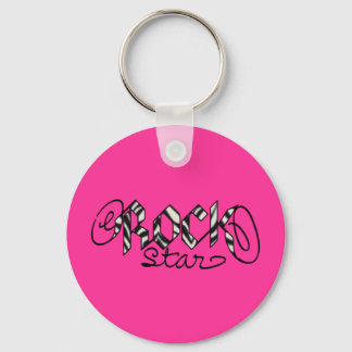 It's a Rock Star world! Keychain