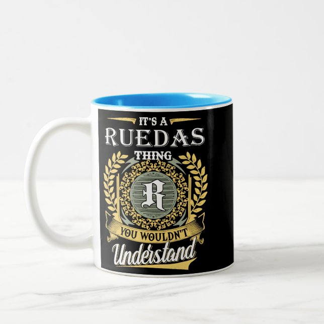  It's A Ruedas Thing You Couldn't Understand Two-Tone Coffee Mug (Left)