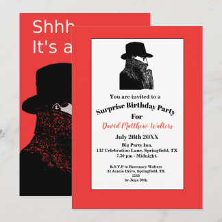 It's a Secret - Surprise Birthday Party Invitation