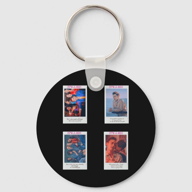 Its A Sin Set T  Keychain (Front)
