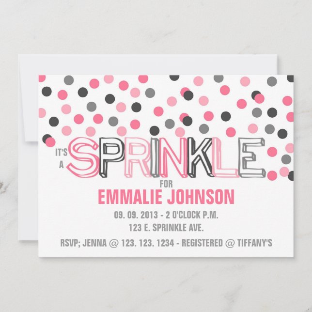 IT'S A SPRINKLE INVITATION (Front)