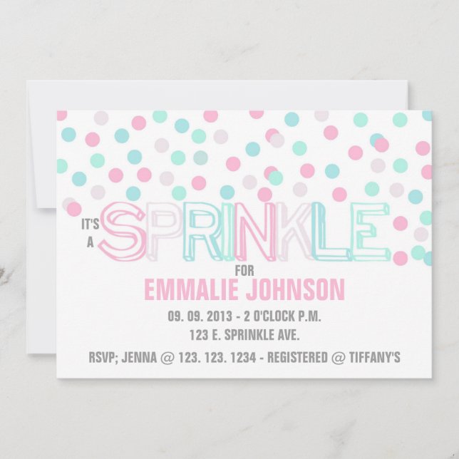 IT'S A SPRINKLE INVITATION (Front)