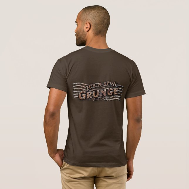 It's A Style GRUNGE Rusty Letters T-Shirt (Back Full)