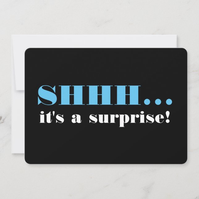 It's a Surprise Birthday Party Invitation (Front)