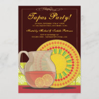 It's a Tapas Party! Happy Hour Invitation