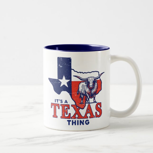 It's a Texas Thing  Two-Tone Coffee Mug (Right)