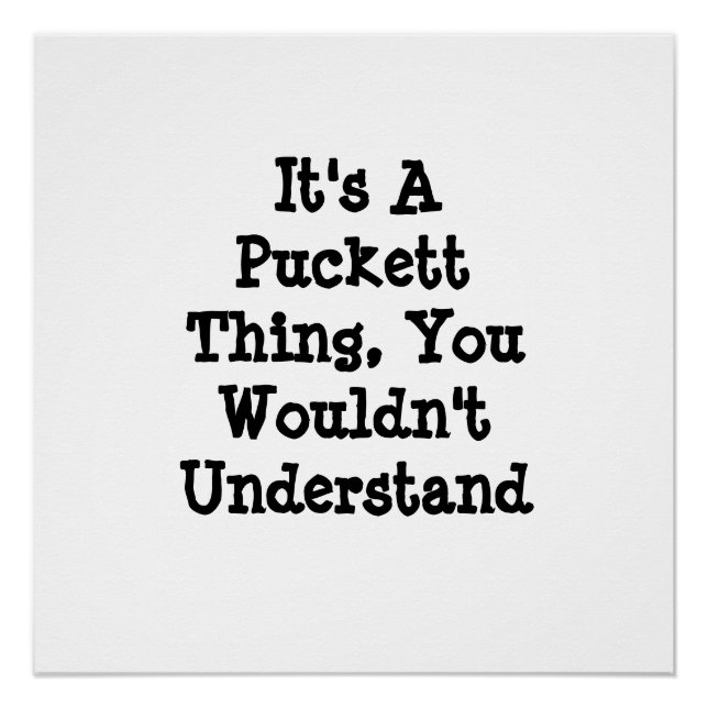 Its a thing you wouldn't understand poster (Front)