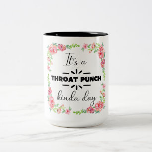 It's A Throat Punch Kind Of Day - Engraved Stainless Steel Tumbler, Funny  Gift For Men, Personalized Tumbler For Him