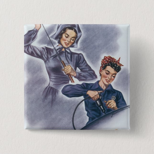 It's a Tradition with Us, Mister! 2 Inch Square Button (Front)