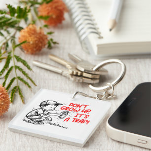 It's a trap keychain