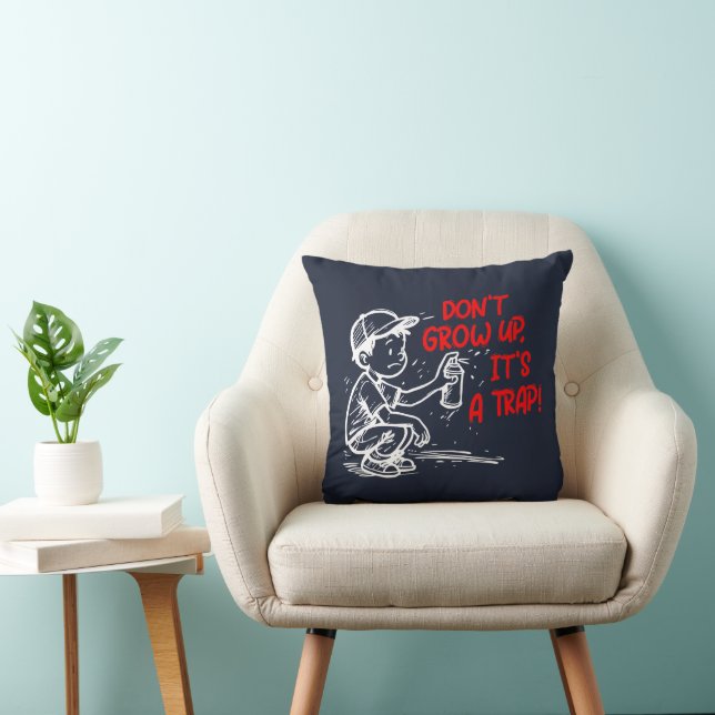 It's a trap throw pillow (Chair)