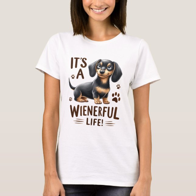 It's A Wienerful Life T-Shirt (Front)