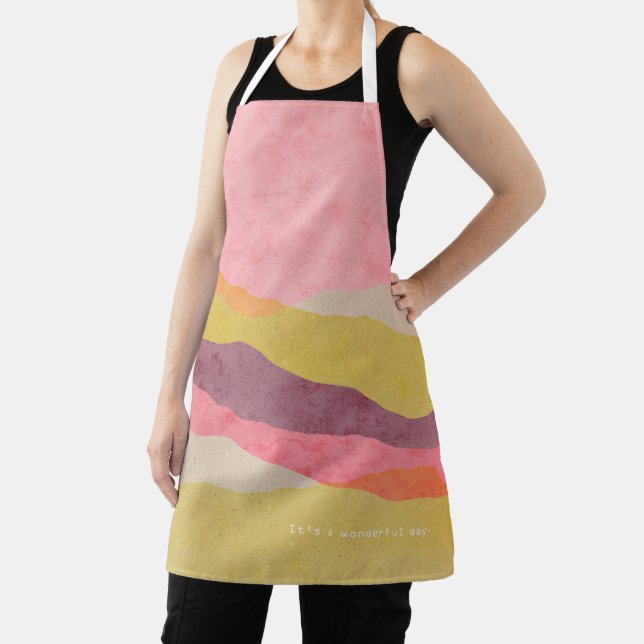 It's a wonderful day. All-Over Print Apron (Insitu)