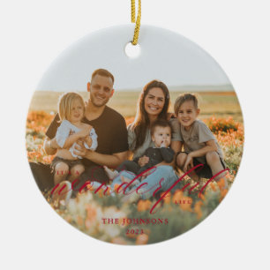 It's A Wonderful Life Ceramic Ornament Red