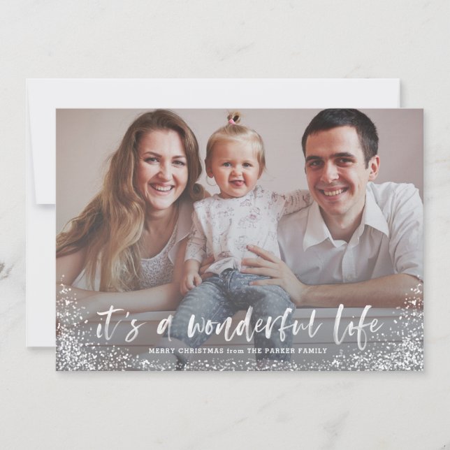 It's a Wonderful Life Christmas Photo Card (Front)
