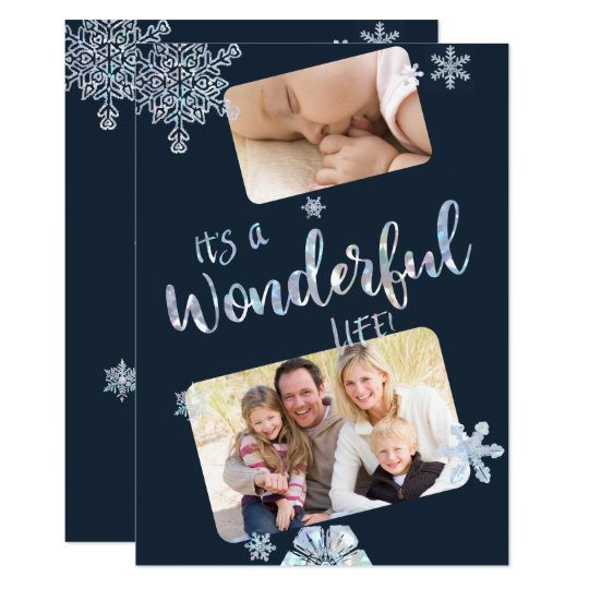 Its a Wonderful Life Christmas Photo Card