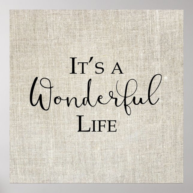 Its a Wonderful Life Christmas Poster (Front)