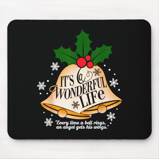 It's A Wonderful Life Everytime A Bell Rings Chris Mouse Pad (Front)