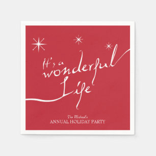 It's a Wonderful Life, Holiday Party Napkin