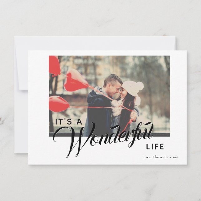 It's a Wonderful Life Holiday Photo Card (Front)