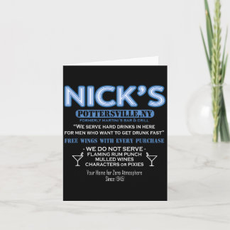 It's A Wonderful Life Nicks Bar George Bailey Clar Card