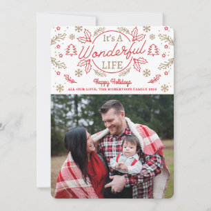 It's A Wonderful Life Personalized Photo Card
