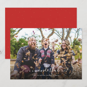 It's a Wonderful Life Photo Holiday Card