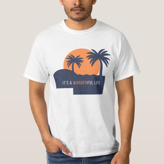 It's a Wonderful Life White Basic T-Shirt (Front)