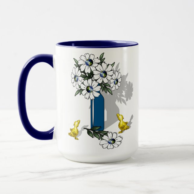 It's a Wonderful World Cute Mug w/ Baby Birds (Gauche)