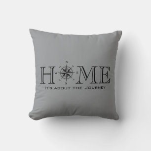It's about the Journey home nautical Throw Pillow