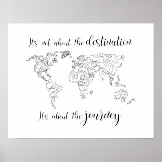It's about the journey, not the destination. poster