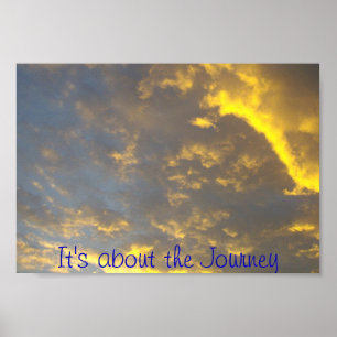 It's about the Journey sunset sunrise Poster