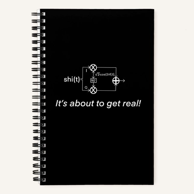It's about to get real notebook (Front)